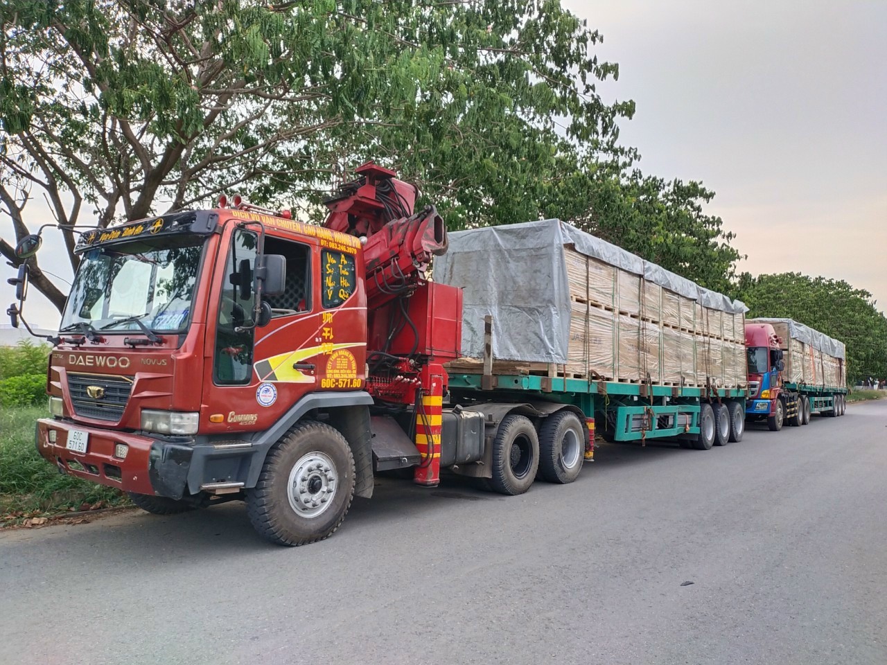 Các mặt hàng đã chở